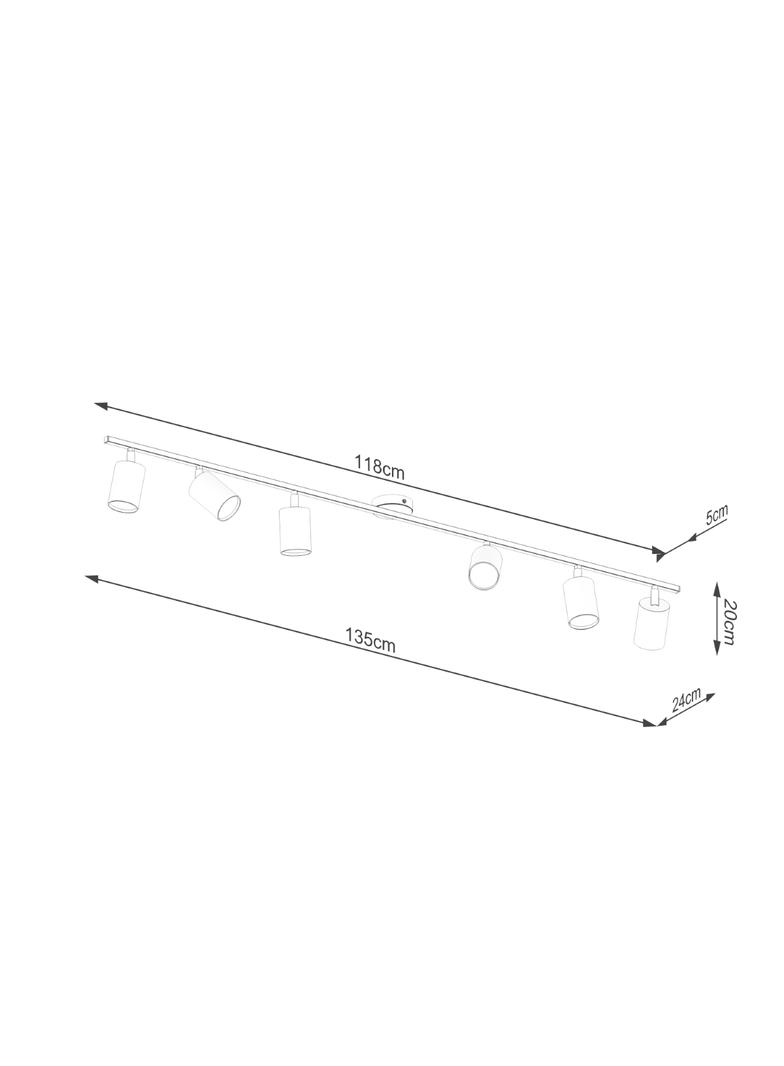 Sollux Plafon LEMMI 6L czarny SL.1169