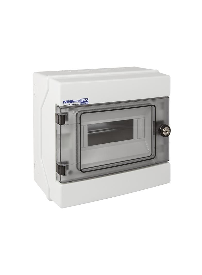 Rozdzielnica hermetyczna natynkowa 1x8 IP65 500VAC/1000VDC RH-8/Z-Z-amkiem) 36.9 OPATÓWEK