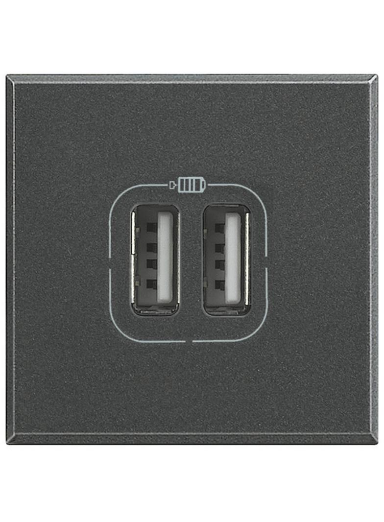 AX:ŁAD.2xUSB 2,4A/5V= 2M ANT, Bticino