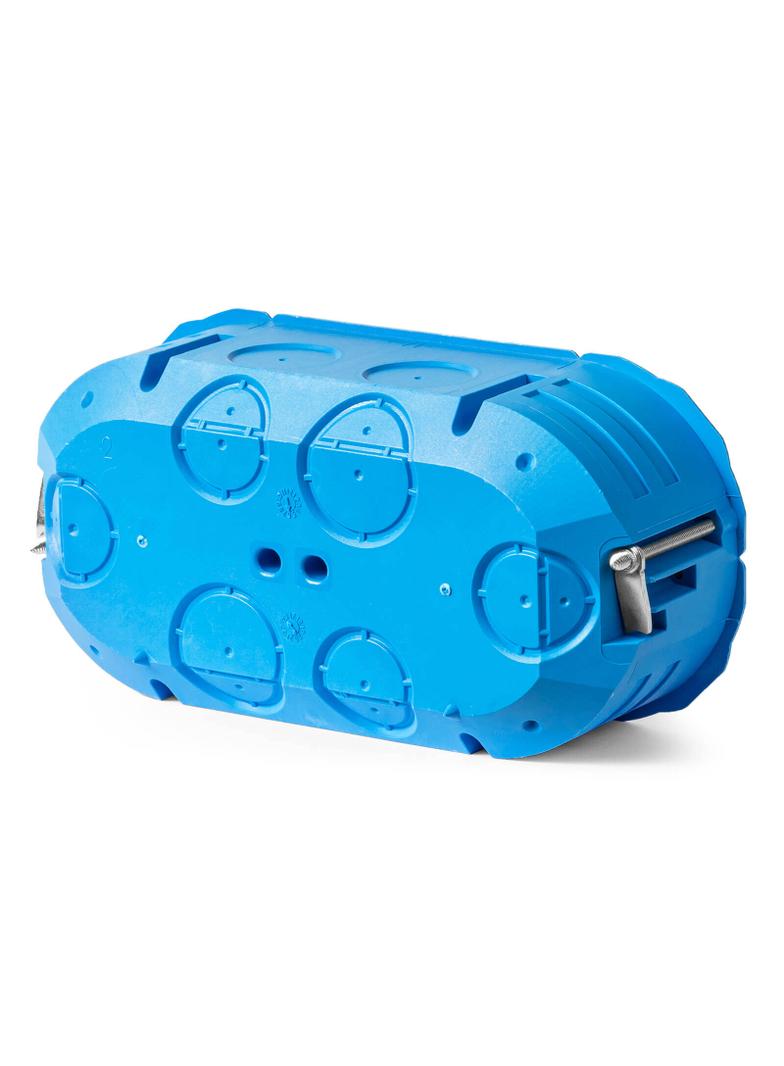 P2x60K Puszka do pustych ścian,2x60mm,płytka MULTIBOX - kolor niebieski