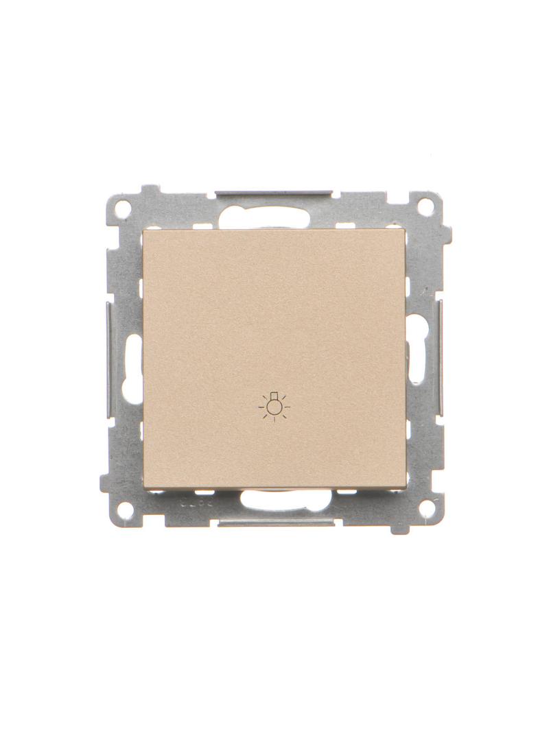 Simon 55 Przycisk zwierny /światło/ szybkozłączka Szampański mat