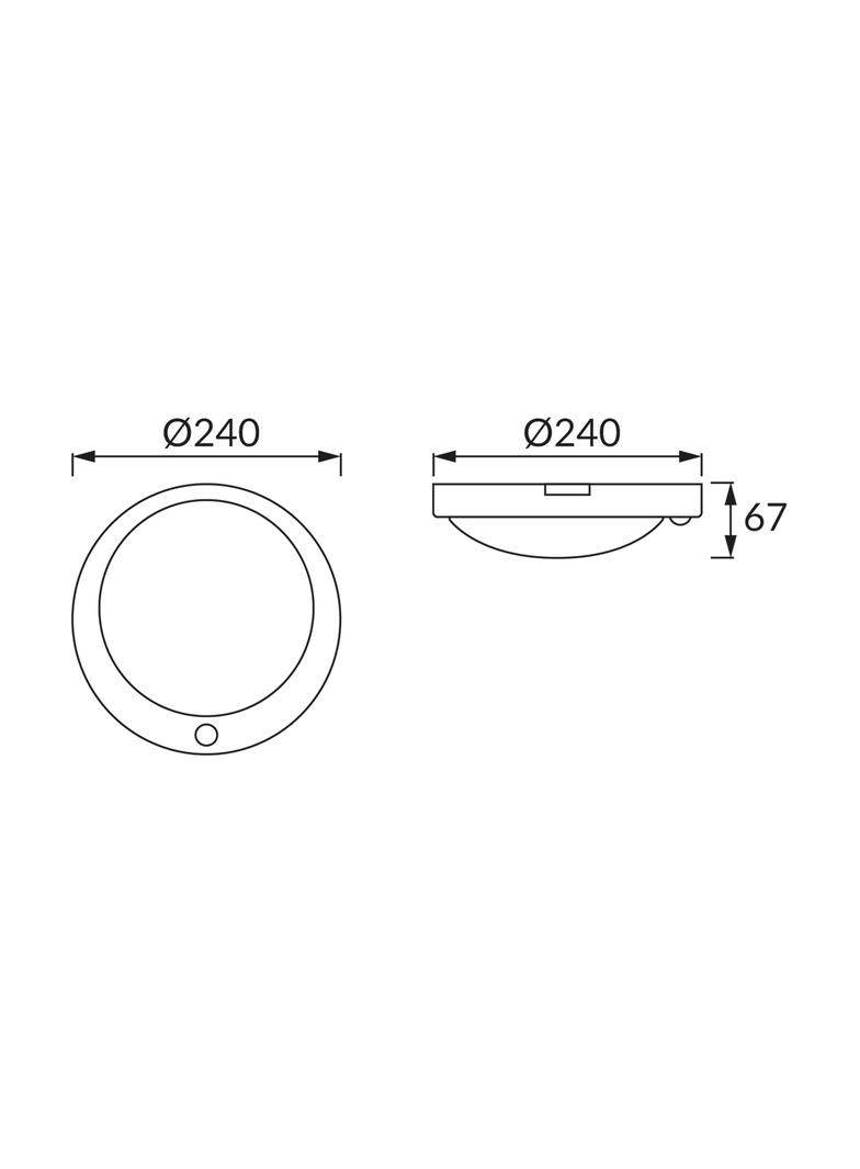 Plafoniera z czujnikiem ruchu LOPEZ LED S 18W 4000K WHITE 03594 IDEUS