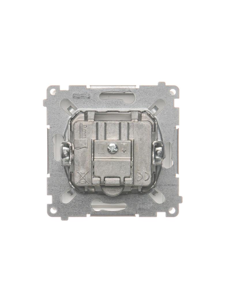 Simon Basic Gniazdo antenowe R-TV zakończeniowe do gniazd przelotowych 1x wejście: 5–862 MHz biały