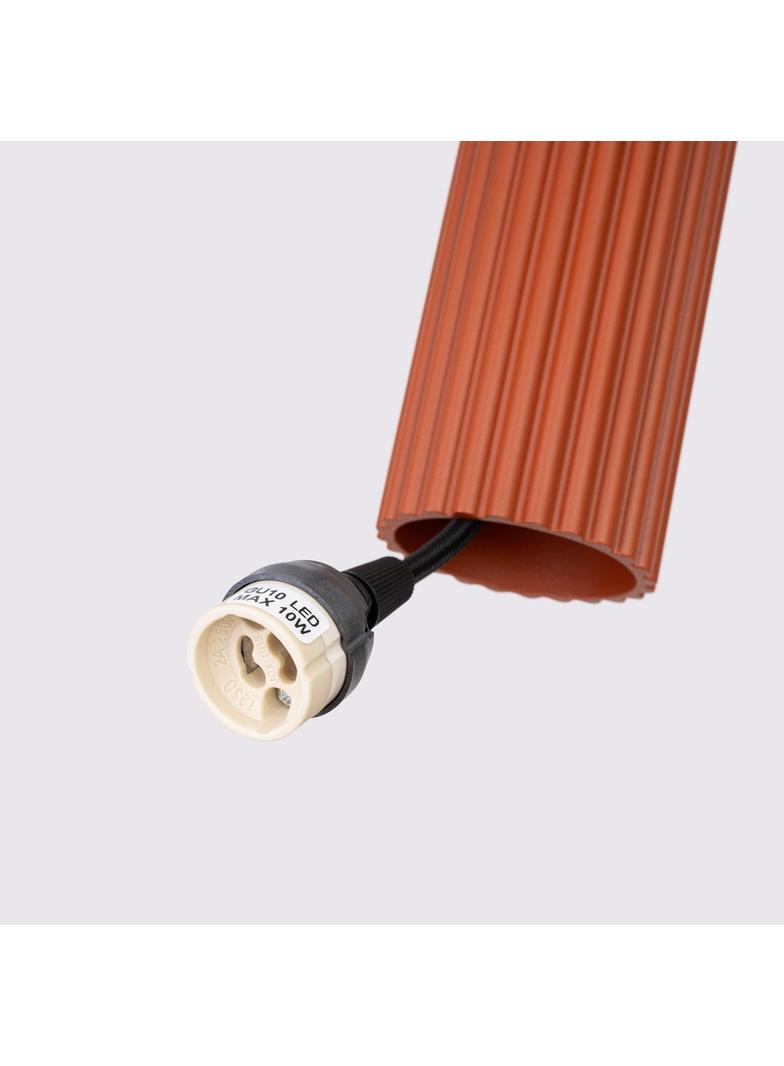 Sollux Lampa wisząca KARBON 2 ochra czerwona SL.1631
