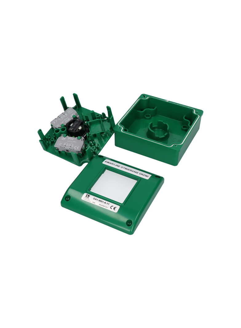 OA1-WER.PODTYN.PRZYCISK ZWAL.SAMOCZ. 1 TOR ROZW.+LED SYGN.230VAC
