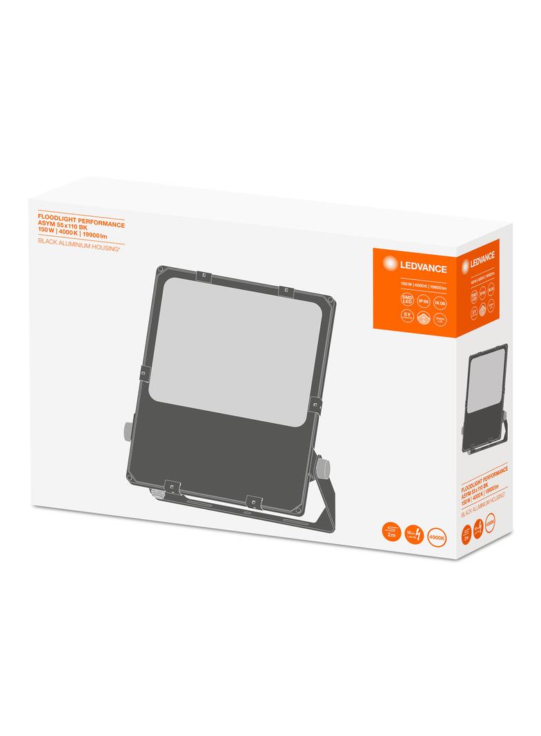 Naświetlacz FLOOD LED PERFORMANCE 150W 4000K ASYM 55x110 black