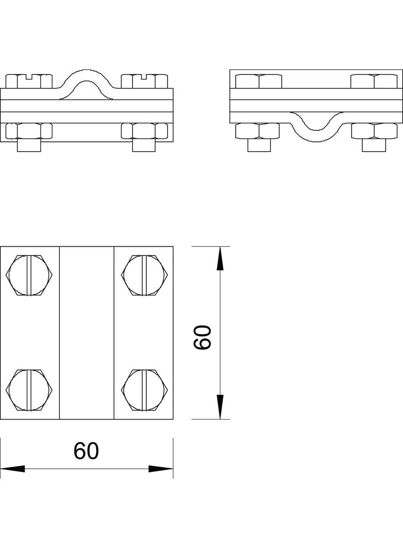 252 8-10 V4A, Zacisk krzyżowy