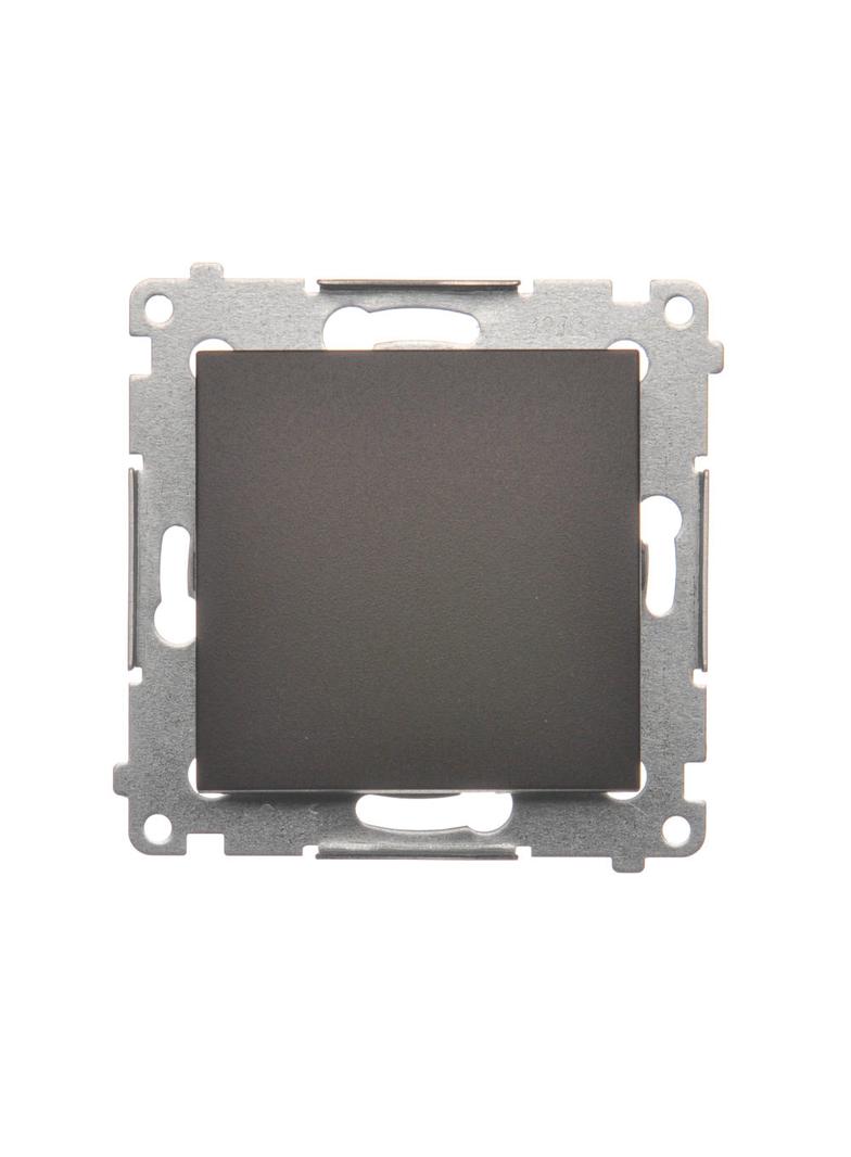 Simon 54 Przycisk pojedynczy rozwierny bez piktogramu 10A szybkozłączka brąz mat