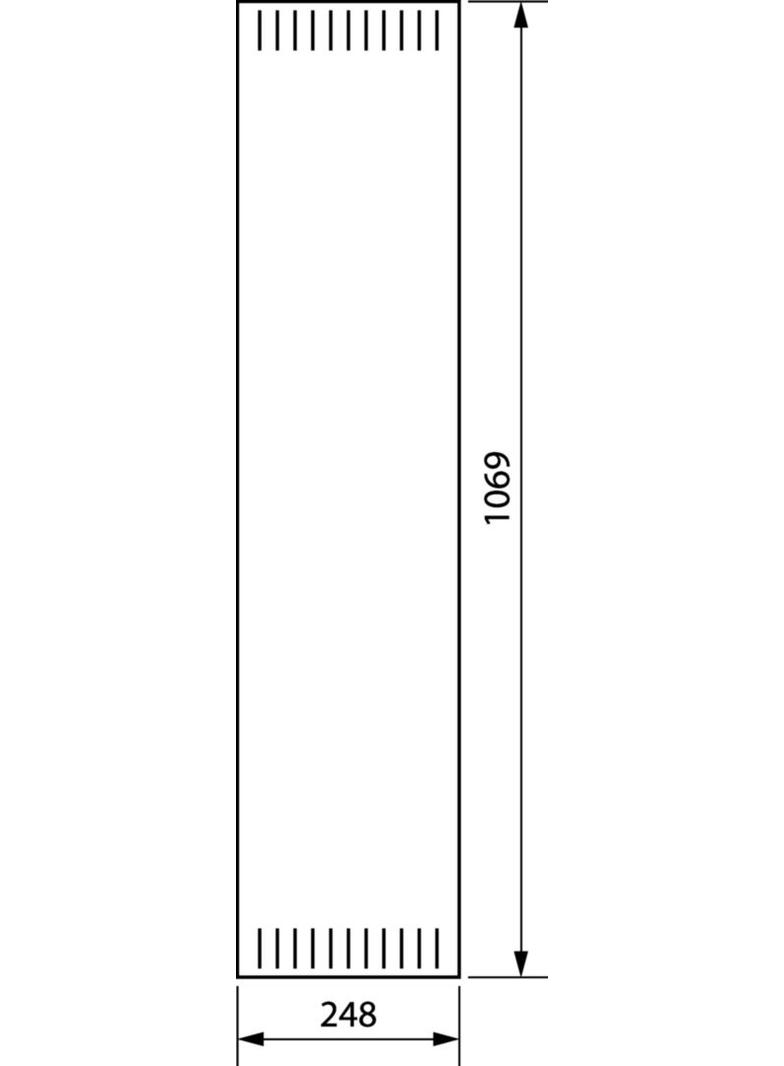 univers Drzwi FW lewe perforowane RAL9010 dla obudowy wys.1100 x szer.800mm FZ023NV HAGER