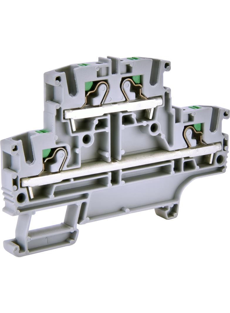 Złączka sprężynowa 2-poziomowa 4 mm2 PUSH-IN (szara) ESH-EFD.4 003903268 ETI