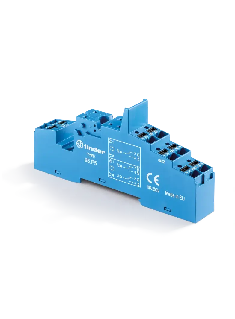 Gniazdo do przekaźników serii 40.51; 40.52; 40.61; 40.62; zaciski push-in, 95.P5 SMA