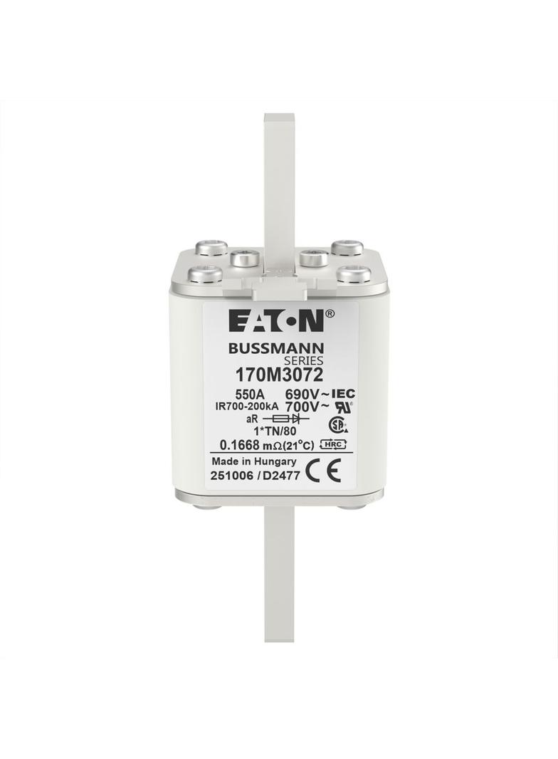 550A 690V 1*TN/80 aR INDICATOR FUSE Wkładka szybka 550A AC 690V compact DIN 1 45x58x104 mm 170M3072