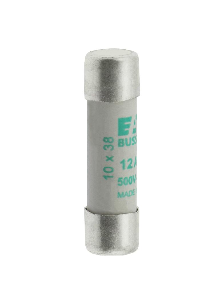CYLINDRICAL FUSE 10 x 38 12A AM 500V AC Wkładka cylindryczna 10 x 38mm 12A AM 500V AC C10M12 EATON