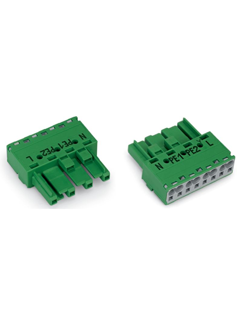 WINSTA gniazdo 4-torowe zielone kodowanie Q