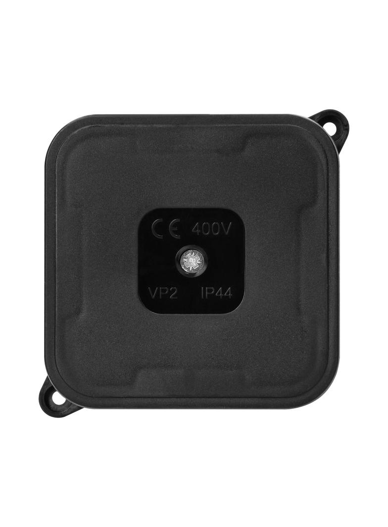 Puszka n/t ECO IP44 400V 4 dławnice gumowe 85x85x35mm czarny 60 szt. OR-JB-13806/B/60 ORNO