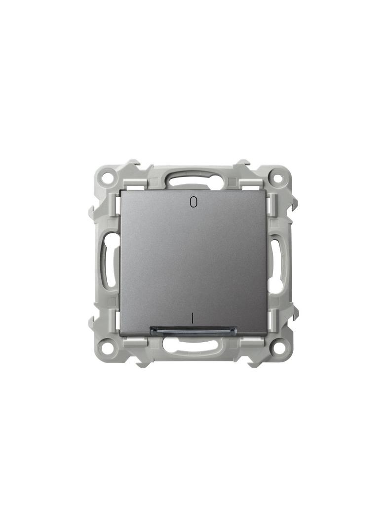 SZAFIR Łącznik dwubiegunowy z podświetleniem niebieskim - kolor szary mat