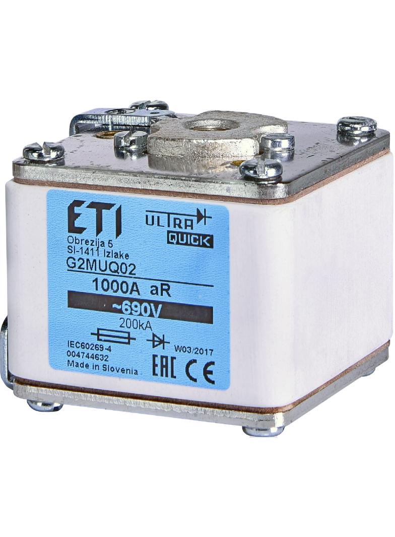 Wkładka topikowa ultraszybka G2UQ02/1000A 690V 004374532 ETI