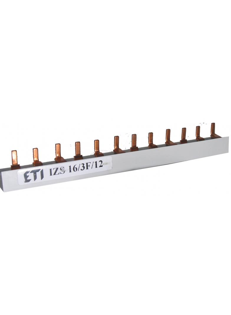 Szyna łączeniowa sztyftowa 3P 100A 16mm2 (12 mod.) IZS16/3F/12/V (0,32) 002921122 ETI