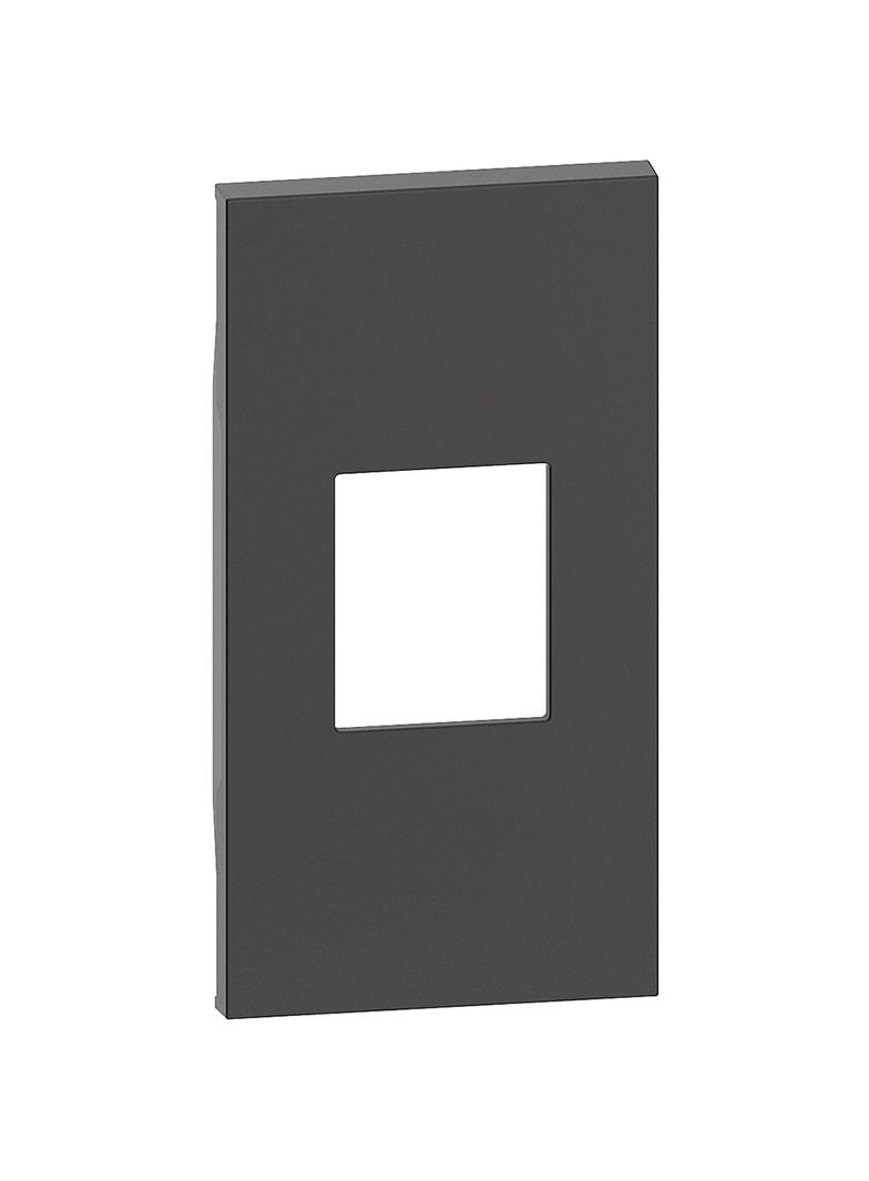 LIVING NOW - PLAKIETKA SC/APC - 2 MODUŁY - CZERŃ, Bticino