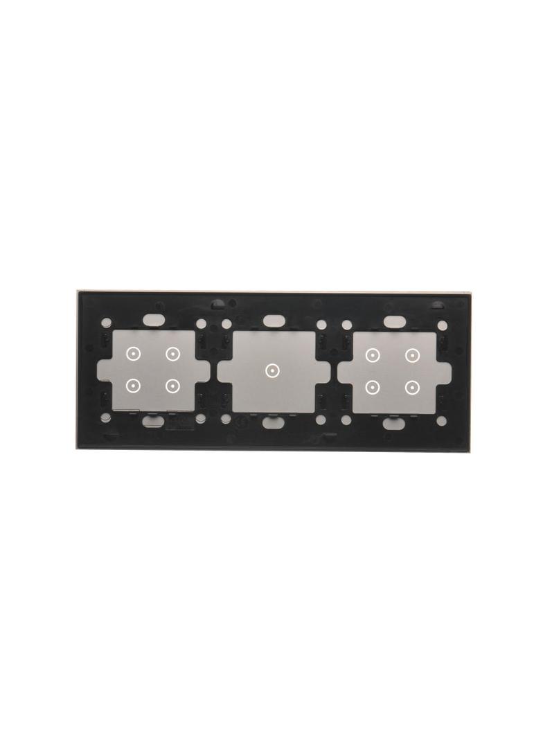 Simon 54 Touch Panel dotykowy S54 Touch 3 moduły 4 pola dotykowe + 1 pole dotykowe + 4 pola dotykowe srebrna mgła DSTR3414/71 KONTAKT