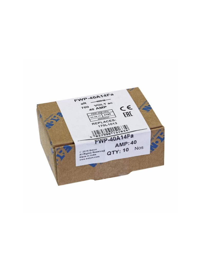 40AMP 700VAC FERRULE 14 X 51 MM 40AMP 700VAC cylindryczna do półprzewodników 14.3 X 50.8MM FWP-40A14