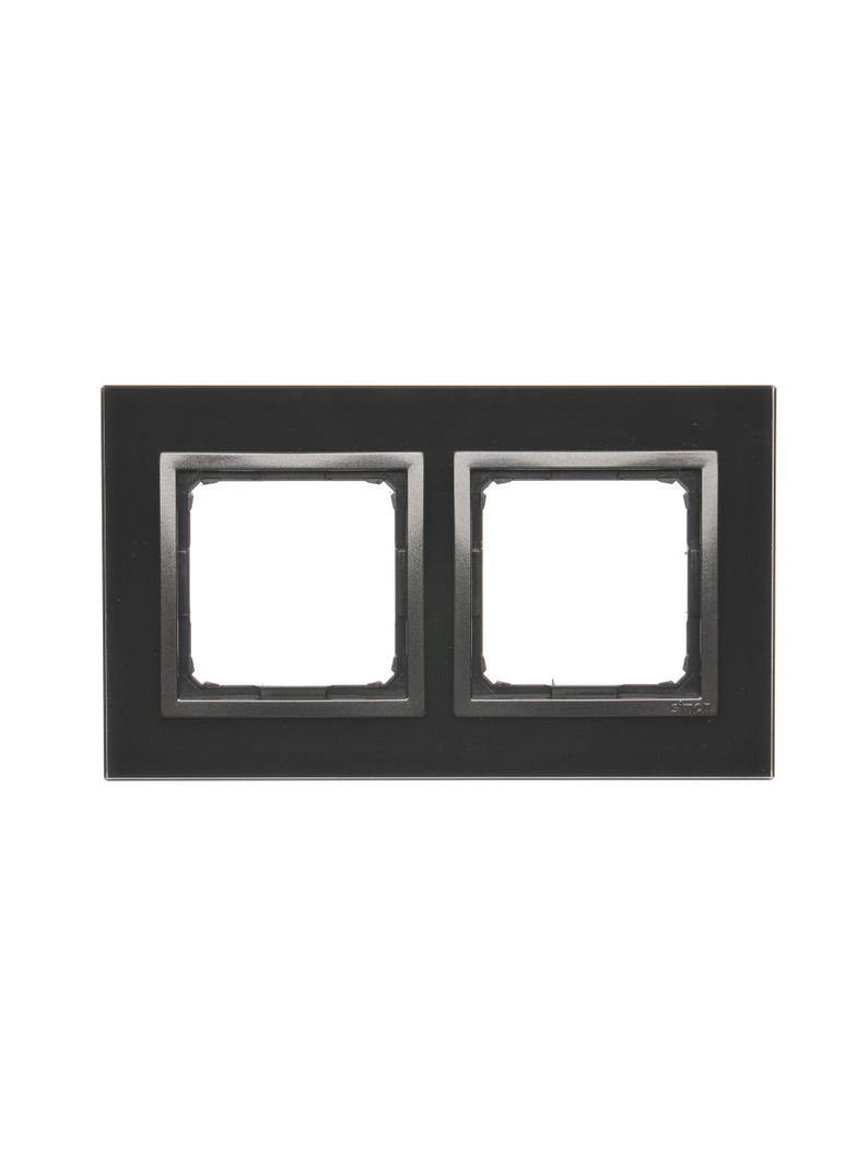 Simon 54 Nature Ramka 2-krotna Nature-Szkło ZASTYGŁA LAWA IP20/IP44* (*IP44-należy zastosować zestaw uszczelek DUN2) DRN2/73 KONTAKT
