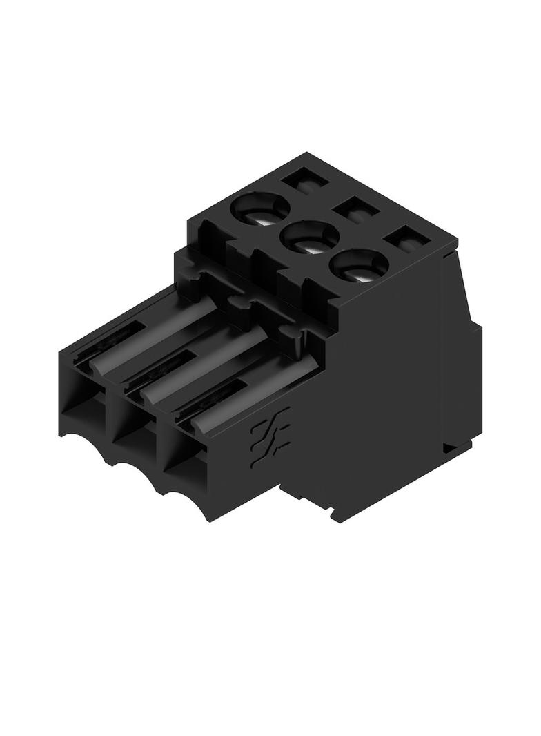 BL 3.50/03/180 SN BK BX Wtyk PCB (złącze wiązki), 3.50 mm, Liczba biegunów: 3, Przyłącze z jarzmem /174szt./ 1615680000 WEIDMÜLLER