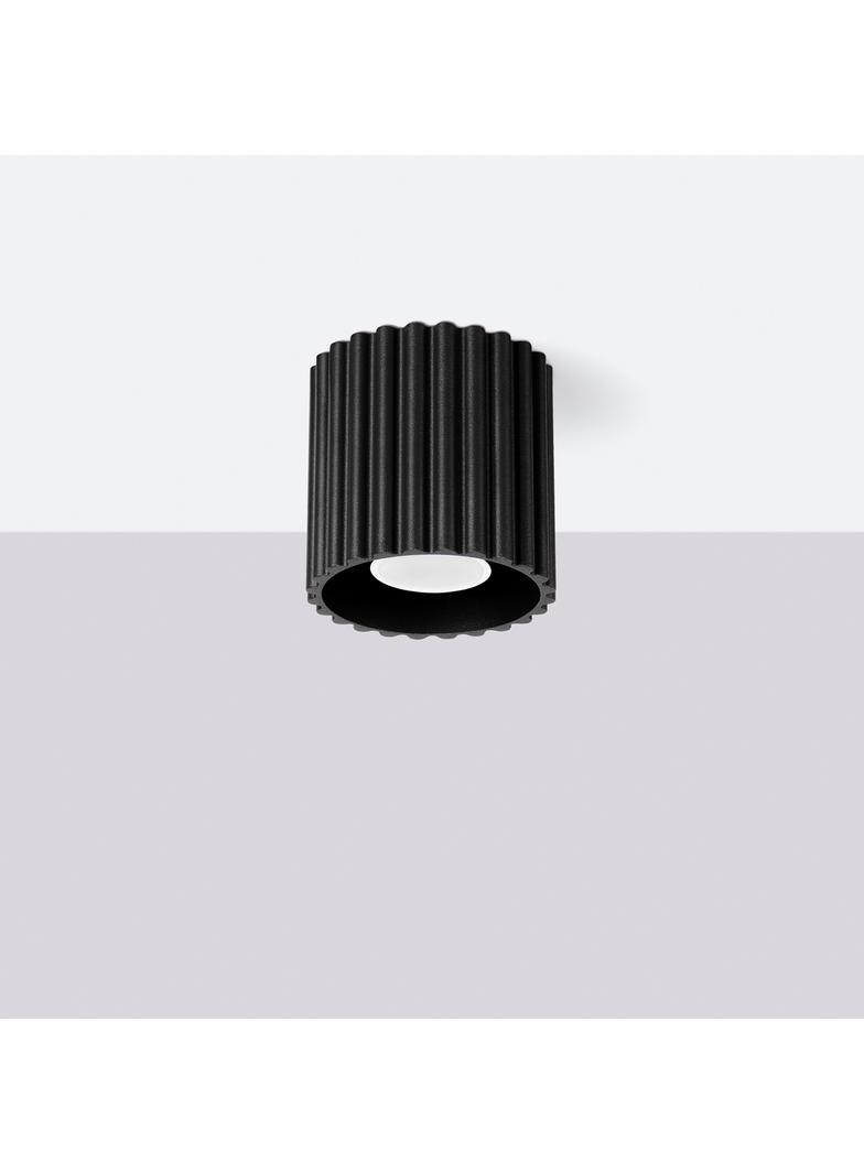 SOLLUX Plafon AURA 1 czarny GU10 ; SL.1784