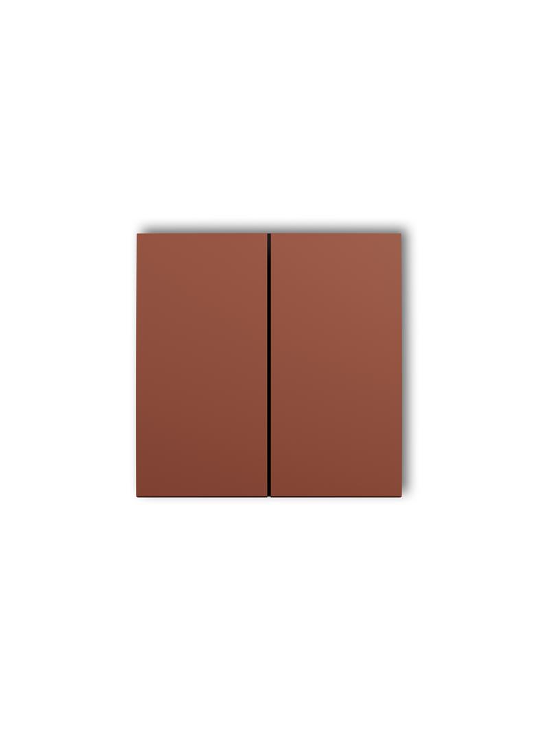 Klawisze podwójne do łączników ICON, MINI (komplet dwóch sztuk) terakota 63DKL-2 KARLIK