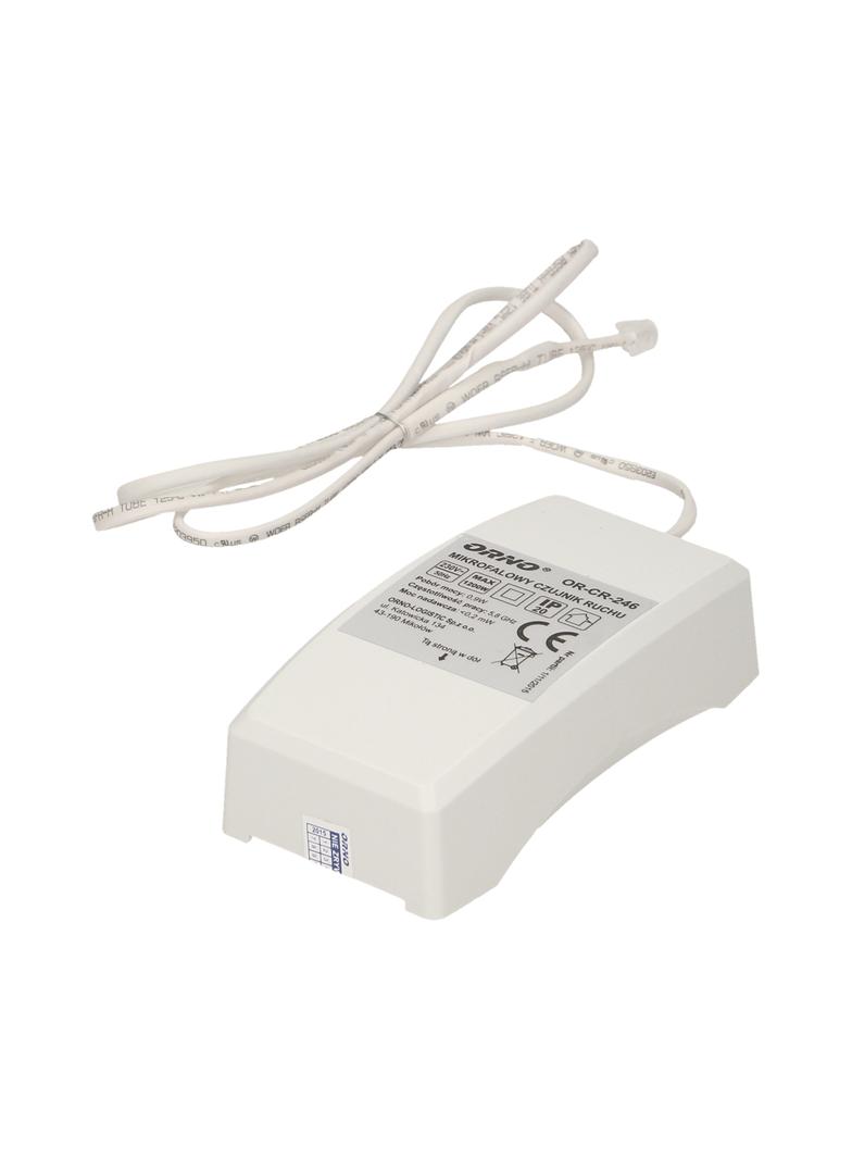 Mikrofalowy czujnik ruchu z zewnętrznym sensorem zmierzchowym 360st. IP20 1200W OR-CR-246 ORNO