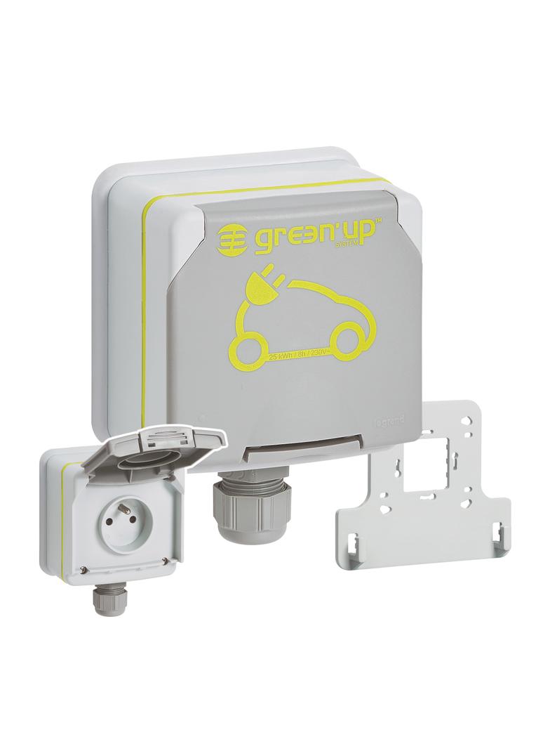 Green:Gniazdo 2P+Z Plexo 090471 LEGRAND