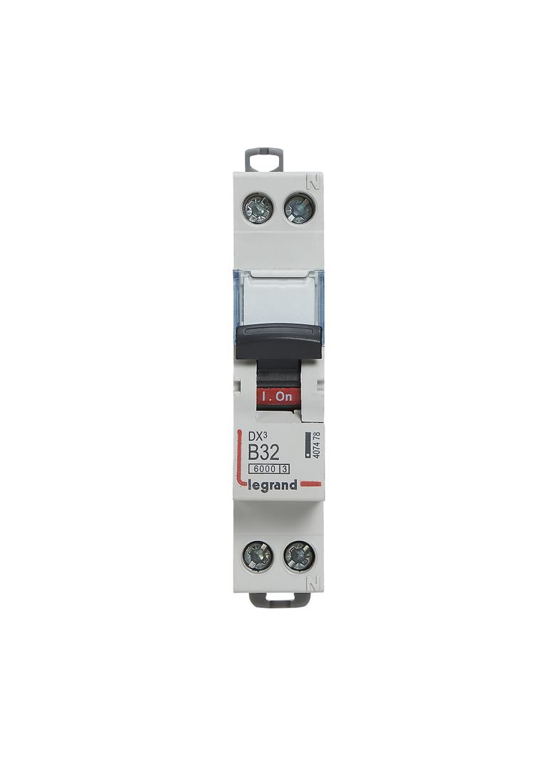 Wyłącznik Nadprądowy S 301N 1P+N B 32 6kA DX3 407478 LEGRAND