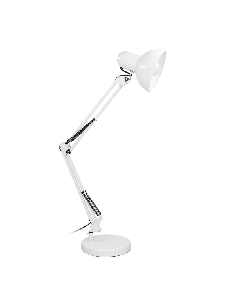 DEON lampa biurkowa 60W E27 wysoka stal biała DL-2/W ORNO