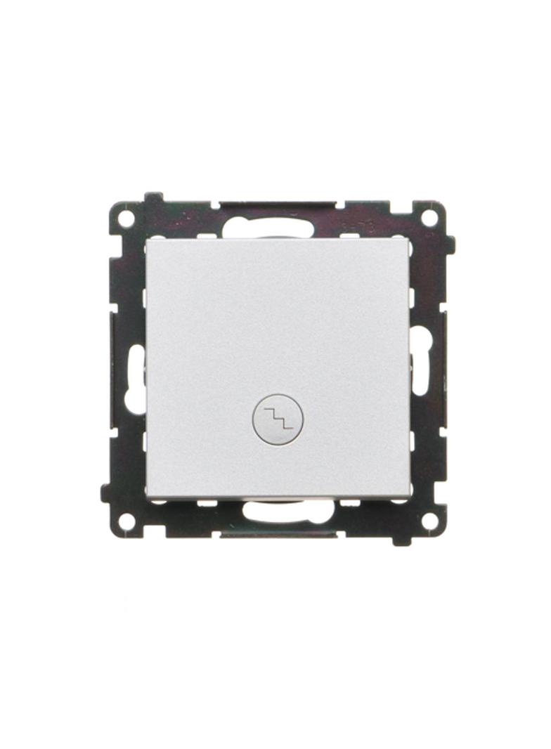 Simon 55 Łącznik schodowy z podświetleniem LED podświetlenie jakW łączniku pojedynczym szybkozłączka Aluminium mat TW6L.01/143 KONTAKT