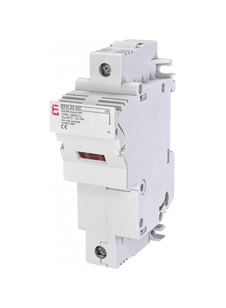 Podstawa bezpiecznikowa DC EFH 22 DC LED 1P 002570211 ETI