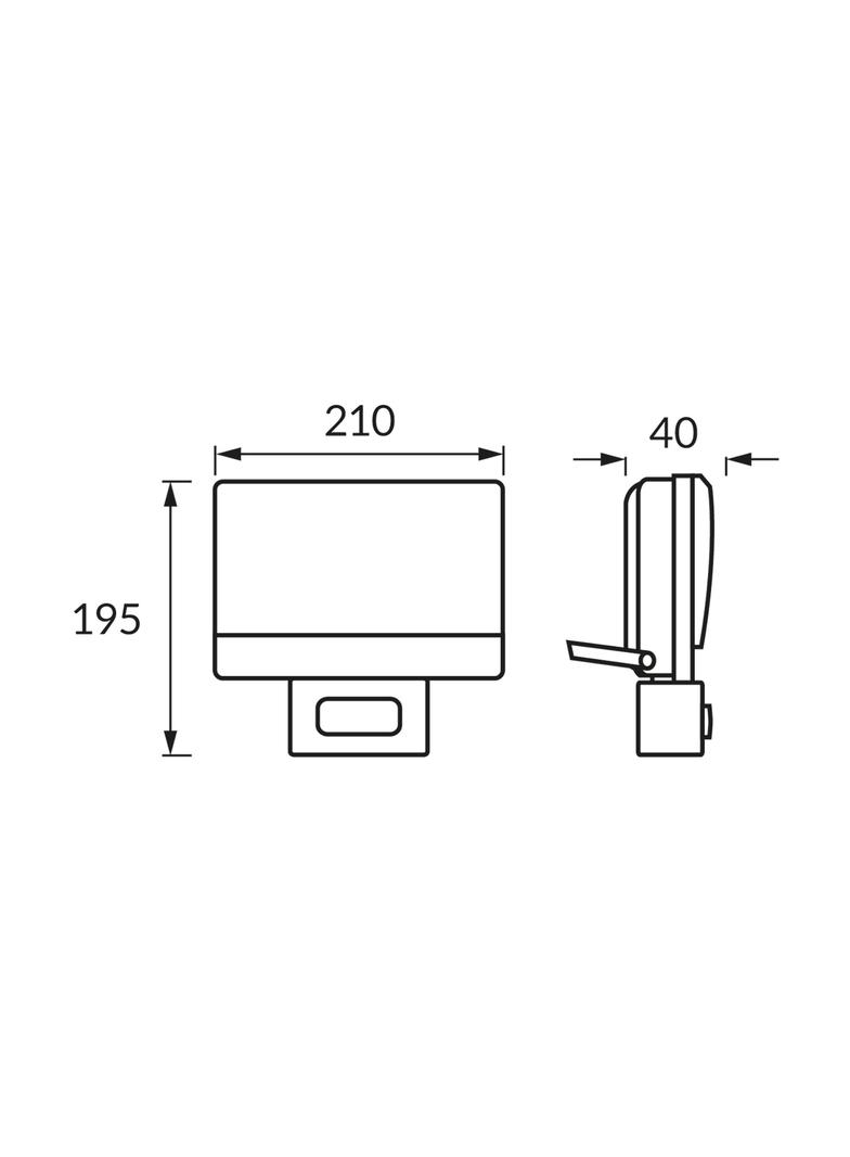 Naświetlacz SMD LED z czujnikiem ruchu BRYZA LED S 50W BLACK NW