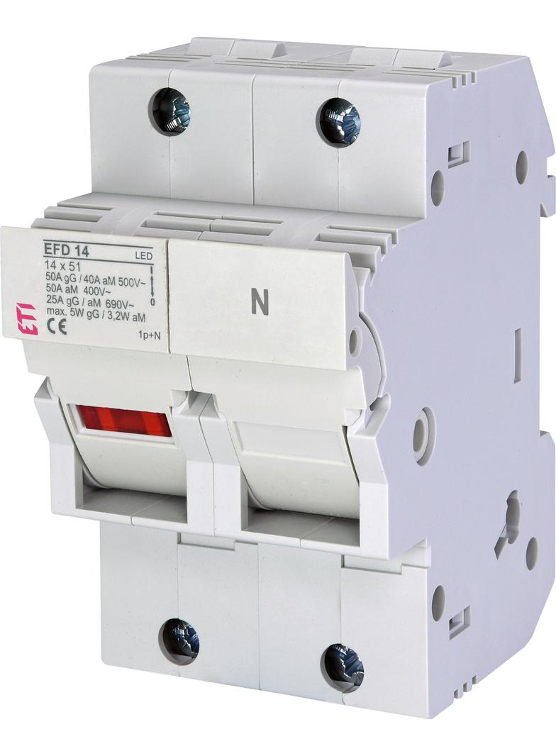 Rozłącznik bezpiecznikowy EFD 14 1P+N LED 002560012 ETI