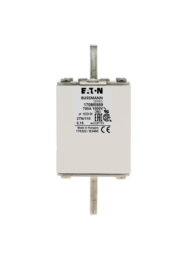 700A 1000V 2TN/110 aR INDICATOR FUSE Wkładka szybka 700A AC 1000V DIN 2 59x75x138 mm aR, 170M5989 EA