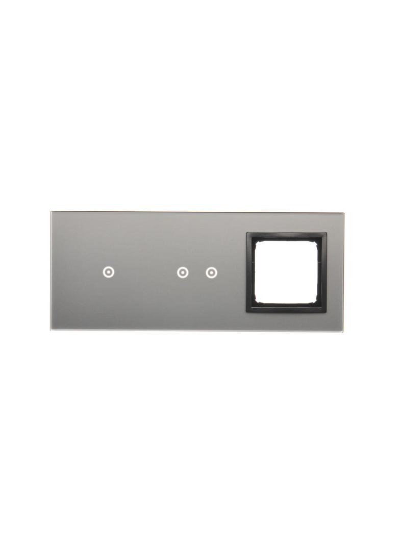 Simon 54 Touch Panel dotykowy S54 Touch 3 moduły 1 pole dotykowe + 2 pola dotykowe poziome + 1 otwór na osprzęt S54 burzowa chmura DSTR3120/72 KONTAKT