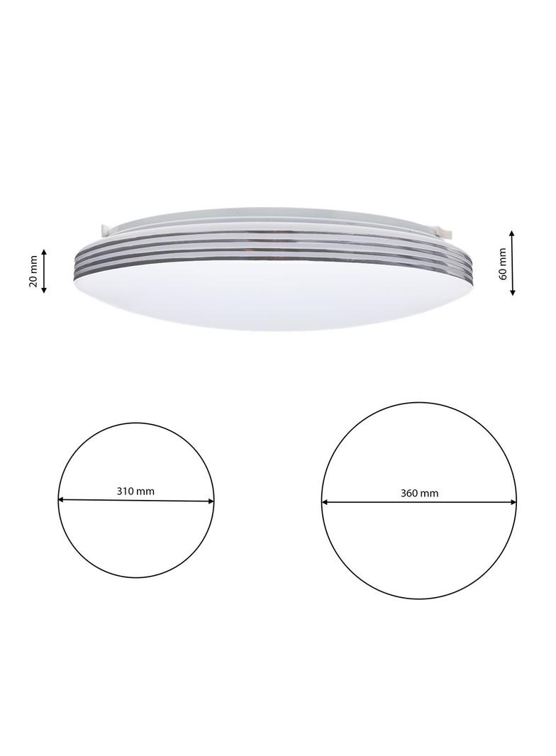 Milagro plafon LED Siena 30W 1800lm 3000/6000K (pilot w zestawie) biały ML262