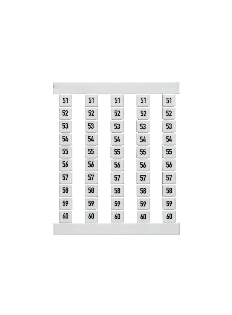 DEK 5 FSZ 51-60 Oznacznik do złączek /500szt./ WEIDMULLER