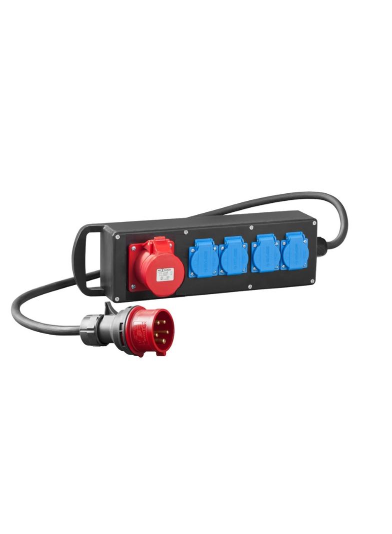 RS-P gumowany 4x2P+Z, 3P+N+Z  32A z przewodem i wtyką 5P/32A