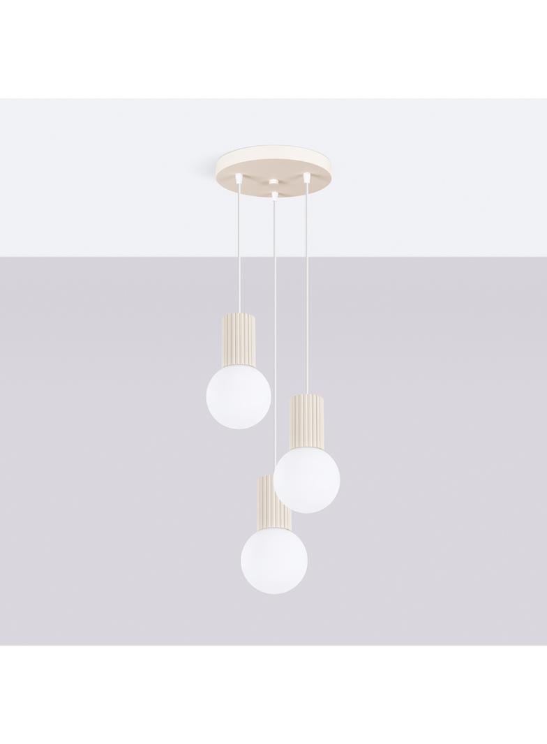 Lampa wisząca HALO 3P beżowa