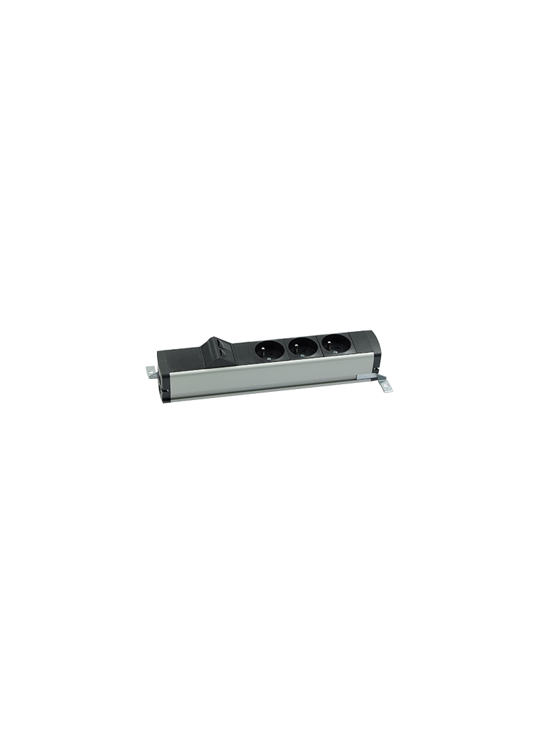"Simon 480 TS48-130E300K0-40 Listwa standardowa 3 gn. typ E i płytka 2xRJ45 keystone