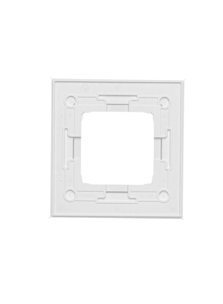 Simon 54 Nature Ramka pojedyncza 1-krotna Nature-Szkło BIAŁA PERŁA IP20/IP44 ( IP44-należy zastosować uszczelkę ramki DUN1) DRN1/70 KONTAKT