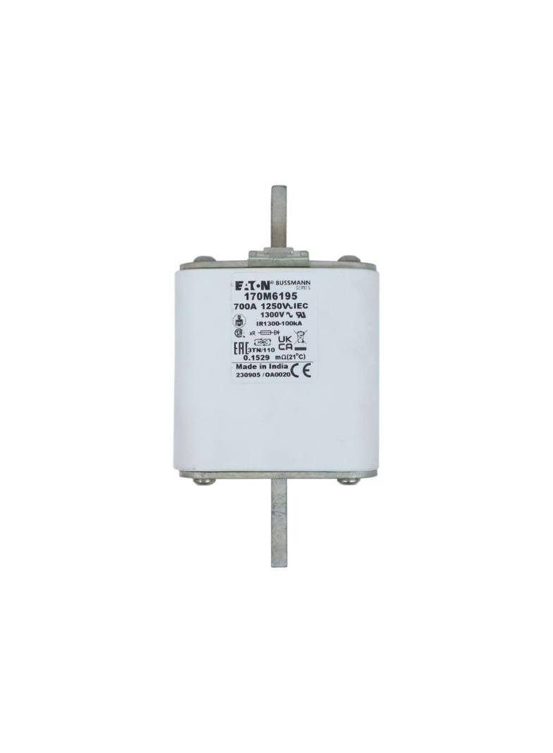 FUSE 700A 1250V 3TN/110 AR CU Wkładka szybka 700A AC 1250V rozmiar 3 76x90x139 mm aR DIN I 170M6195