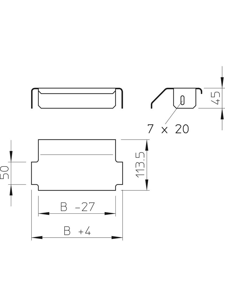 LALB/40, BLACHA PODPOROWA 400 MM FT