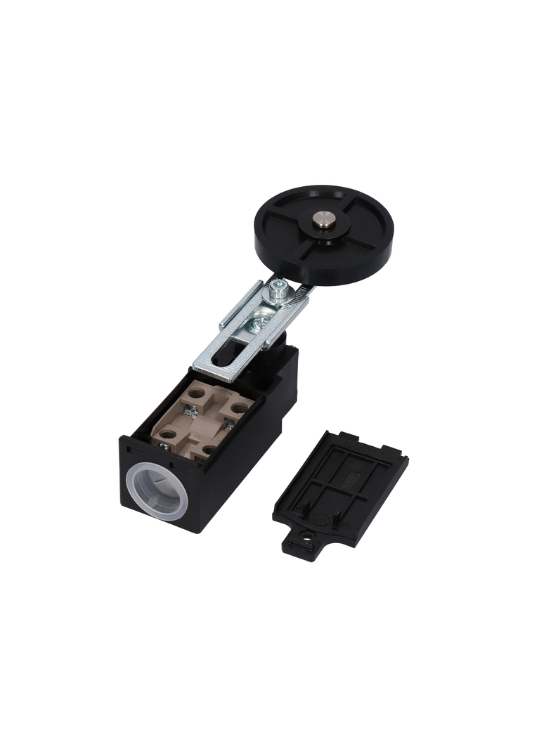 ŁĄCZNIK KRAŃCOWY (TWORZYWO) POPYCHACZ Z ROLKĄ