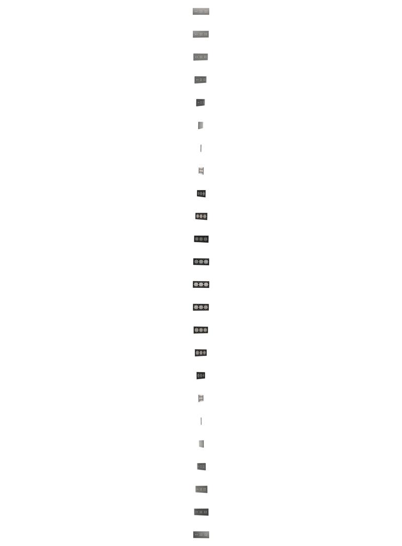 Simon 54 Touch Panel dotykowy S54 Touch 3 moduły 2 pola dotykowe poziome+4 pola dotykowe+4 pola doty