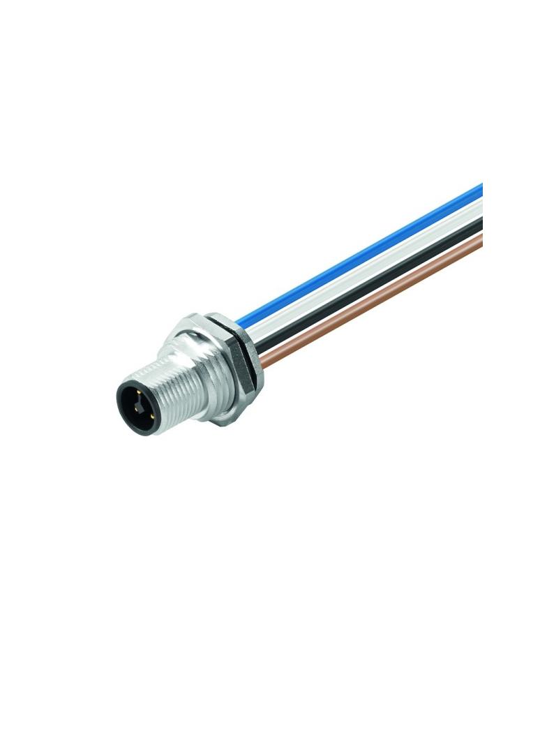 SAIE-M12S-4-T-0.2U-HW Wtyczka okrągła, wbudowana (z kablem), M12, Liczba biegunów: 4, 0.2 m, Dławnice kablowe: M 16 /1szt./ 1542620000 WEIDMÜLLER